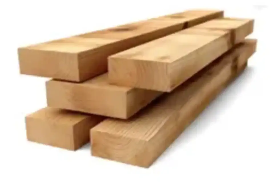 Five 2-by-4 lumber pieces.