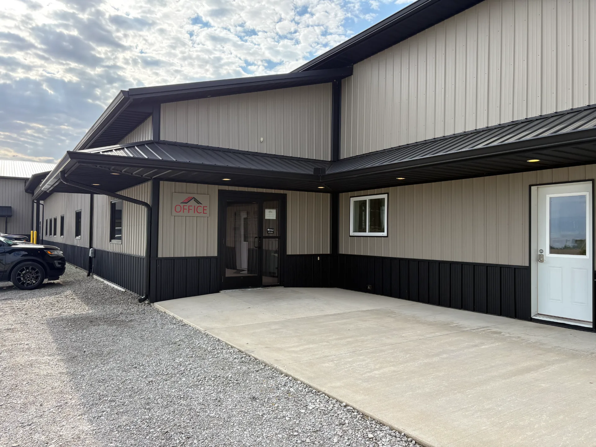 Front entrance by Wagler Metal Sales